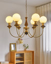 WOMO Swoop Arm Globe Chandelier-WM2378 thumbnail