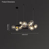 WOMO Linear Glass Bubble Chandelier-WM2040 thumbnail