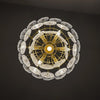 WOMO Tiered Textured Glass Chandelier-WM2208 thumbnail