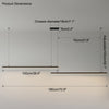 WOMO Extra Long Linear Pendant Light-WM2011 thumbnail