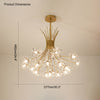 WOMO Gypsophila Bouquet Crystal Flower Chandelier-WM2077 thumbnail
