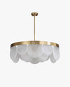 WOMO Round Textured/Seeded Glass Chandelier-WM2741 thumbnail