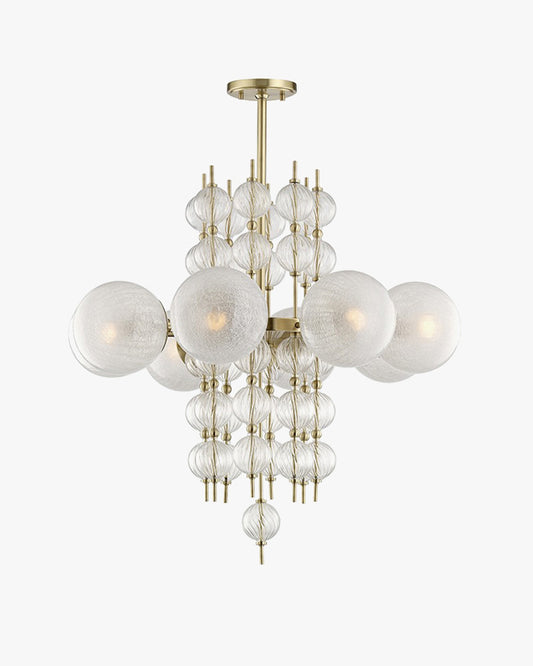 WOMO Textured Glass Bubble Chandelier-WM2769