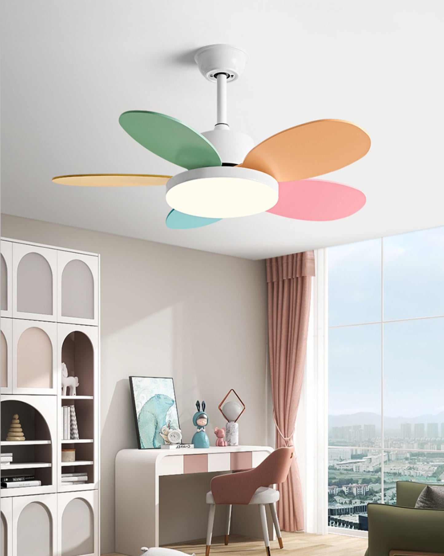WOMO 5 Blade Children Ceiling Fan Lamp - WM5235