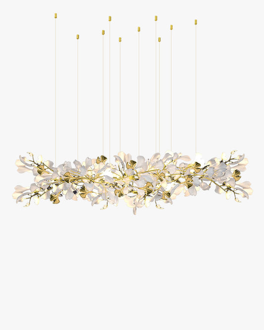WOMO Gingko Long Linear Chandelier-WM2426