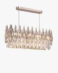 WOMO Rose Gold Linear Crystal Chandelier-WM2546