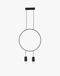 WOMO Black Ring Pendant Light-WM2608