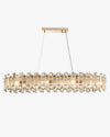 WOMO Gold Crystal Long Oval Chandelier-WM2403 thumbnail