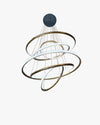 WOMO Gold Tiered Circular Chandelier-WM2758 thumbnail