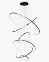 WOMO Black Tiered Circular Led Chandelier-WM2652 thumbnail