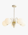 WOMO White Glass Globe Arm Chandelier-WM2624 thumbnail