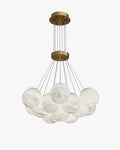 WOMO Cluster Globe Alabaster Pendant Chandelier-WM2865