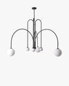 WOMO Glass Globe Arm Chandelier-WM2522 thumbnail