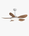 WOMO White Modern Ceiling Fan Lamp-WM5085 thumbnail