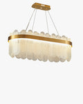 WOMO Long Oval Glass Chandelier-WM2410