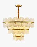 WOMO Butterfly Tiered Alabaster Chandelier-WM2851
