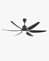 WOMO 5 Black Blade Large Ceiling Fan Lamp-WM5042 thumbnail