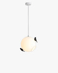 WOMO Frosted Glass Globe Pendant Light-WM2580