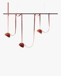WOMO Dome Leather Linear Chandelier-WM2319
