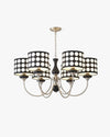 WOMO Polka Shaded Chandelier-WM2913 thumbnail