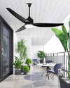 WOMO 52 inch Black Outdoor Ceiling Fan Lamp - WM5285 thumbnail