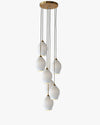 WOMO Ribbed Bud Ceramic Chandelier-WM2132a thumbnail
