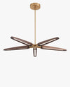 WOMO 3/5 Light Wood Pendant Light-WM2524 thumbnail