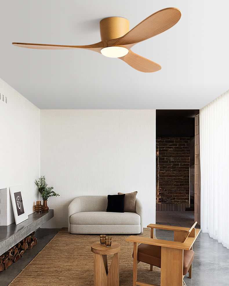 WOMO 3 Blade Low Profile Ceiling Fan Lamp - WM5253