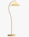 WOMO Pleated Gooseneck Floor Lamp-WM7119 thumbnail