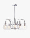 WOMO Clear Glass Globe Arm Chandelier-WM2719 thumbnail
