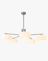 WOMO Frosted Glass Arm Chandelier-WM2797 thumbnail