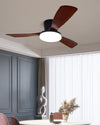 WOMO 3 Wood Blade Low Profile Ceiling Fan Lamp-WM5058 thumbnail