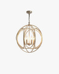 WOMO Gold Orb Cage Chandelier-WM2593