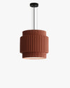 WOMO Ribbed Drum Pendant Light-WM2469 thumbnail