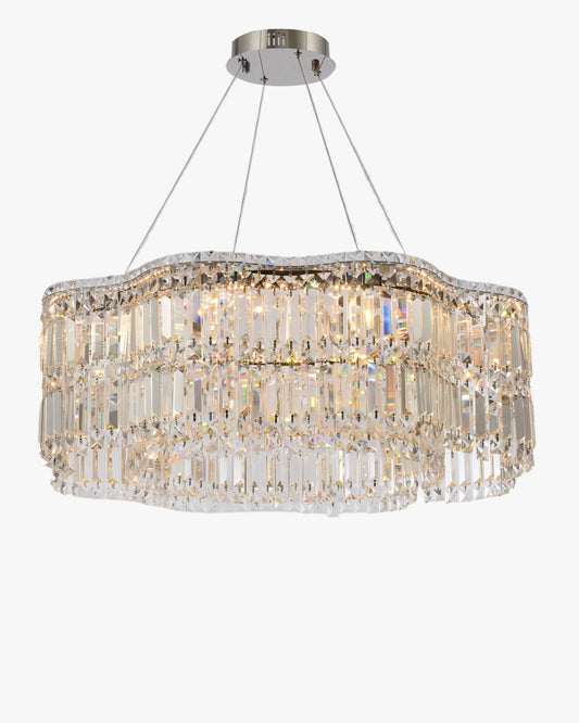 WOMO Flower Chrome Crystal Chandelier-WM2405