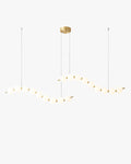 WOMO Pearl Globe Brass Dining Room Chandelier-WM2102d
