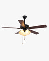 WOMO Vintage Glass Ceiling Fan Chandelier-WM5121 thumbnail