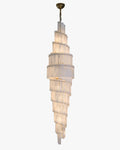 WOMO Tiered Alabaster Staircase Chandelier-WM2928