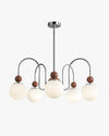 WOMO Glass Globe Arm Chandelier-WM2617 thumbnail
