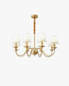 WOMO Gold Fabric Shaded Chandelier-WM2951 thumbnail