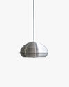 WOMO Silver Fluted Dome Pendant Light-WM2660 thumbnail