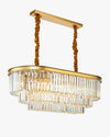 WOMO Tiered Oval Crystal Chandelier-WM2489 thumbnail