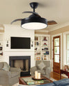 WOMO Black Retractable Ceiling Fan Lamp-WM5059 thumbnail