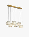 WOMO Cubic Staggered Alabaster Pendant Light-WM2852 thumbnail