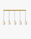 WOMO Ribbed Bud Ceramic Multi-Light Chandelier-WM2132b thumbnail