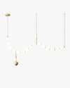 WOMO Pearl Brass Globe Dining Room Chandelier-WM2102a thumbnail