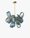 WOMO Peacock Blue Art Glass Chandelier-WM2213 thumbnail