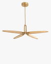 WOMO 3/5 Light Wood Pendant Light-WM2524 thumbnail