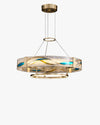 WOMO Enamel Round Brass Chandelier-WM2335 thumbnail