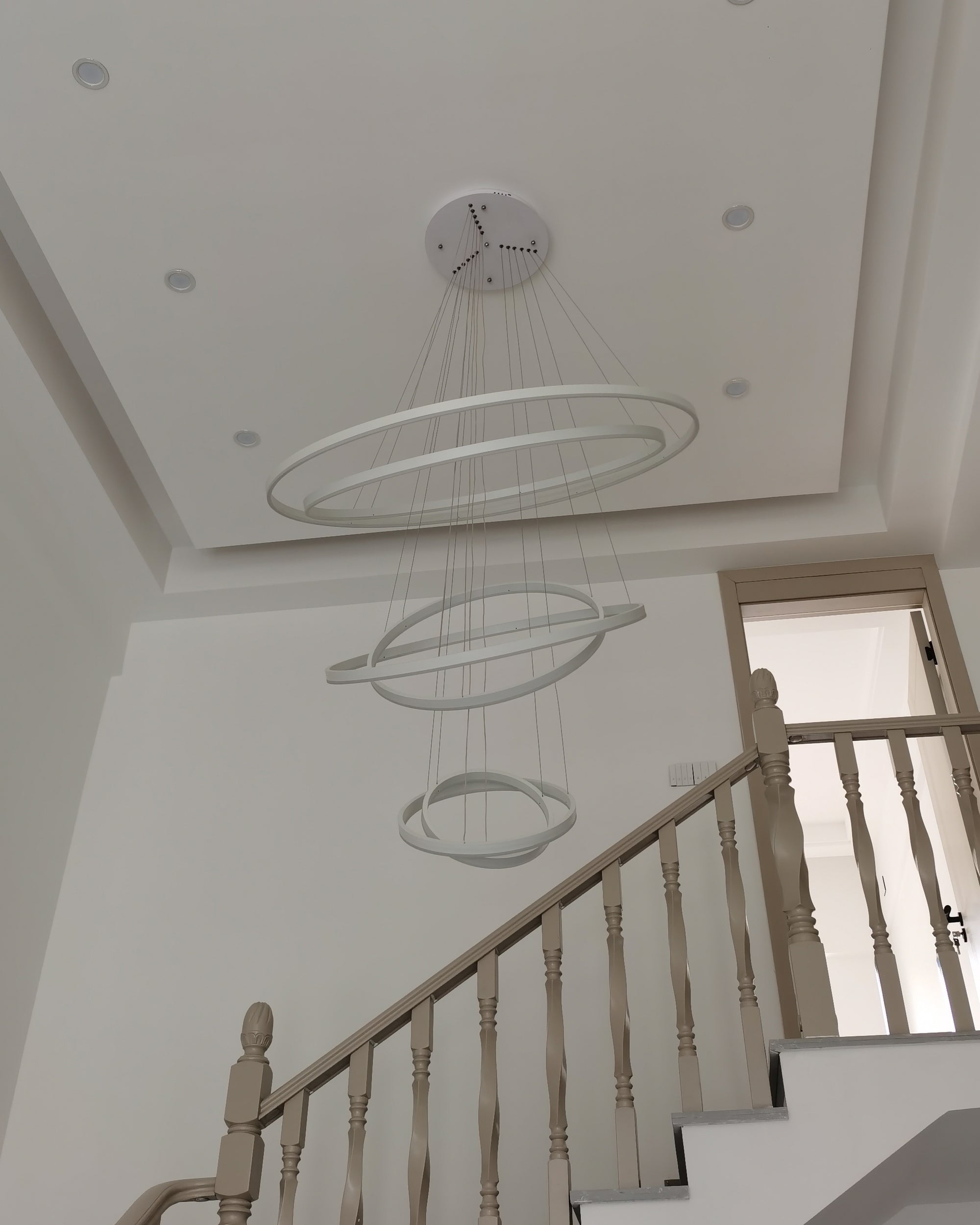 WOMO Tiered Ring LED Chandelier-WM2159